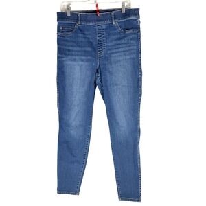 Spanx Women's  Stretch Skinny Jeans Size XL elastic waist with belt loops ankle